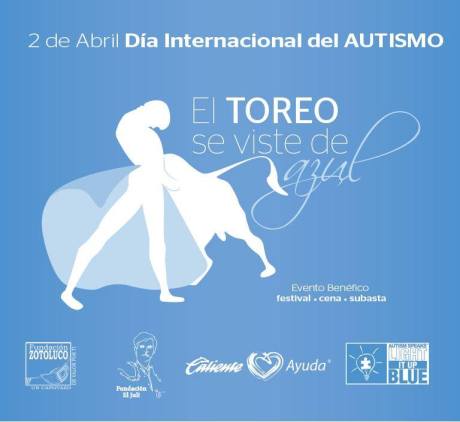 Evento EL TOREO SE VISTE DE AZUL, promocionado en la página web y redes sociales por Fundación Pro Bono México, A.C.